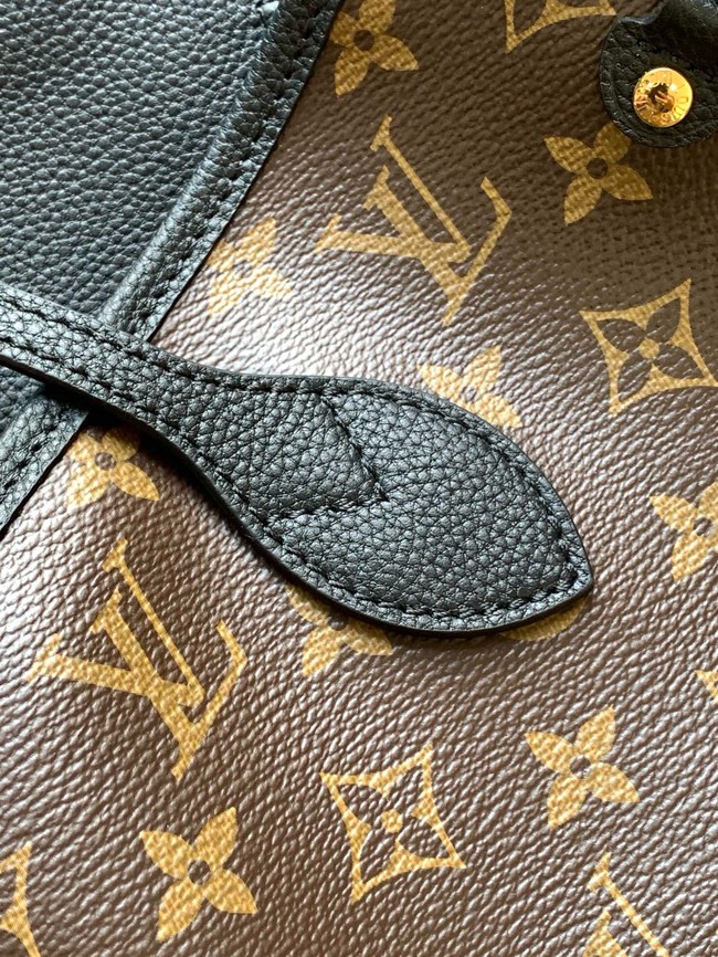 Louis Vuitton Neverfull Bandouliere Inside Out MM M12257 black