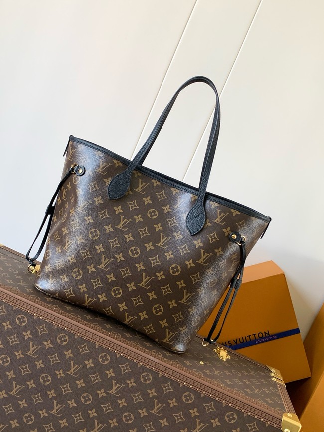 Louis Vuitton Neverfull Bandouliere Inside Out MM M12257 black