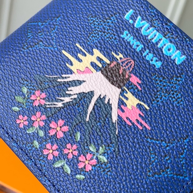 Louis Vuitton NEW Slender Wallet M15326 blue