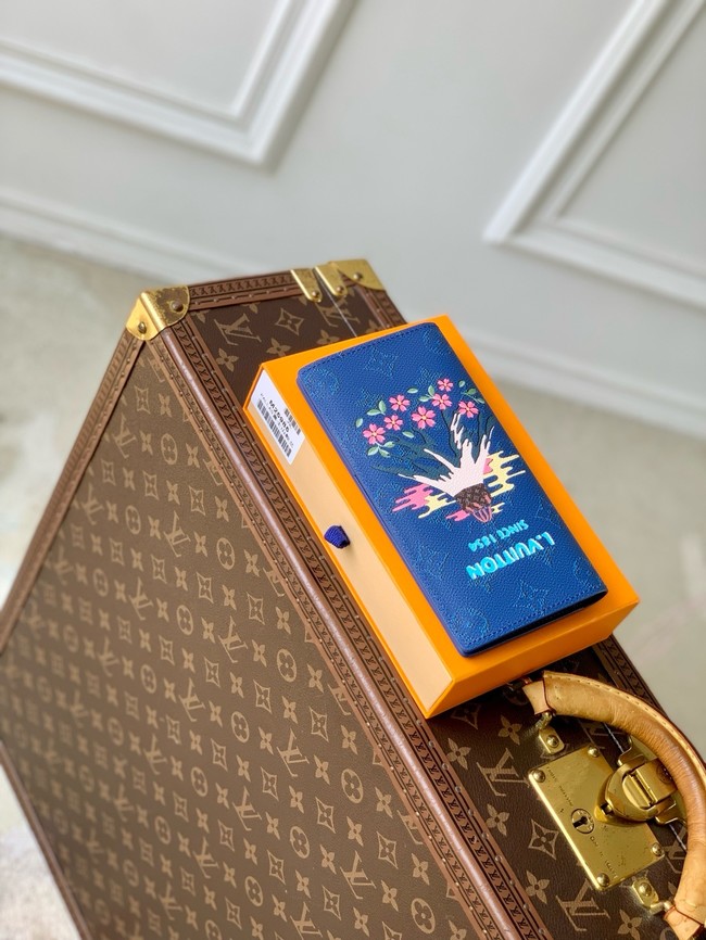 Louis Vuitton Brazza Wallet M25985 blue