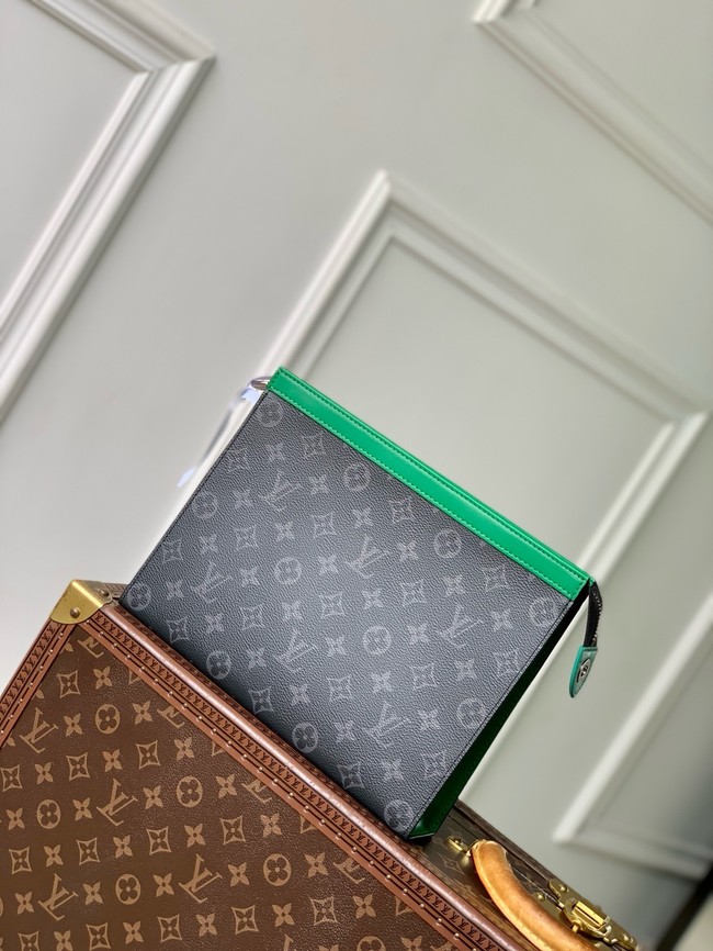 Louis Vuitton Pochette Voyage MM M26031 black&green