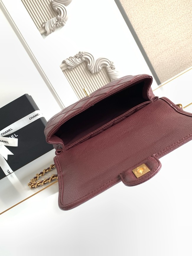 CHANEL Flap Bag AP5347 burgundy