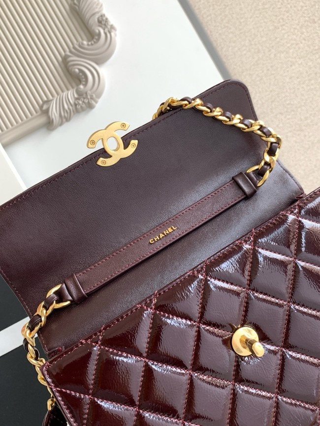 CHANEL Medium Flap Bag AS5618 Dark Brown