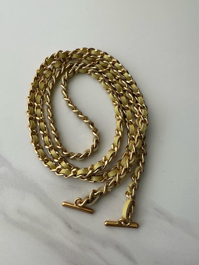 Chanel MINI Shoulder Bag Calfskin AS4386 yellow