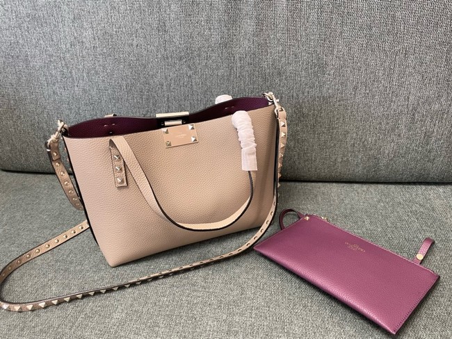 VALENTINO VLOGO calfskin Shoulder Bag 0001 pink