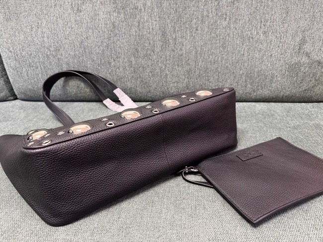 VALENTINO VLOGO calfskin Shoulder Bag 3177 dark brown