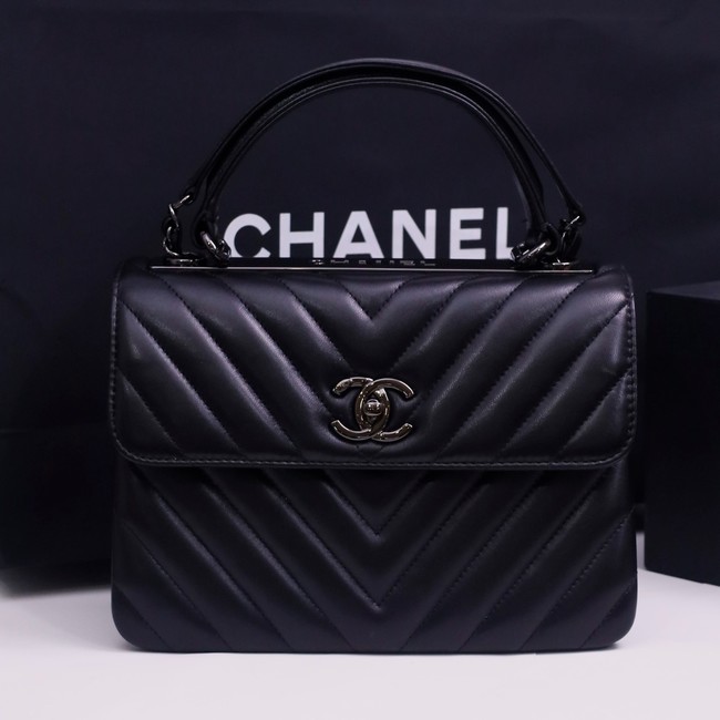 CHANEL small Flap Bag With Top Handle 92236-2