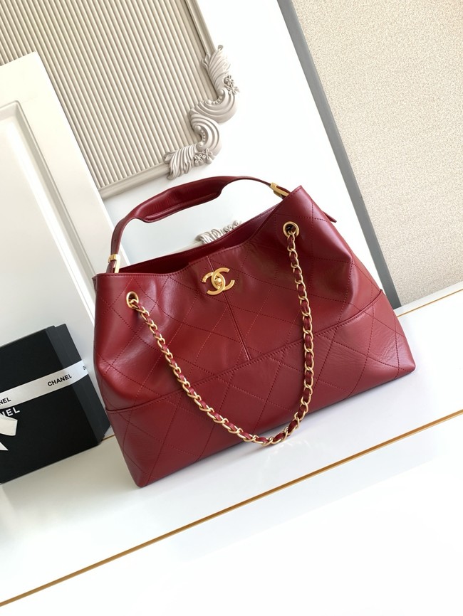 CHANEL Shopping Bag AS5434 red