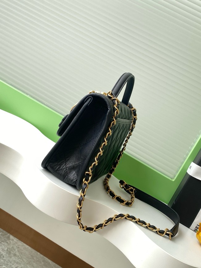 Chanel Flap Bag With Top Handle AS3653 Black
