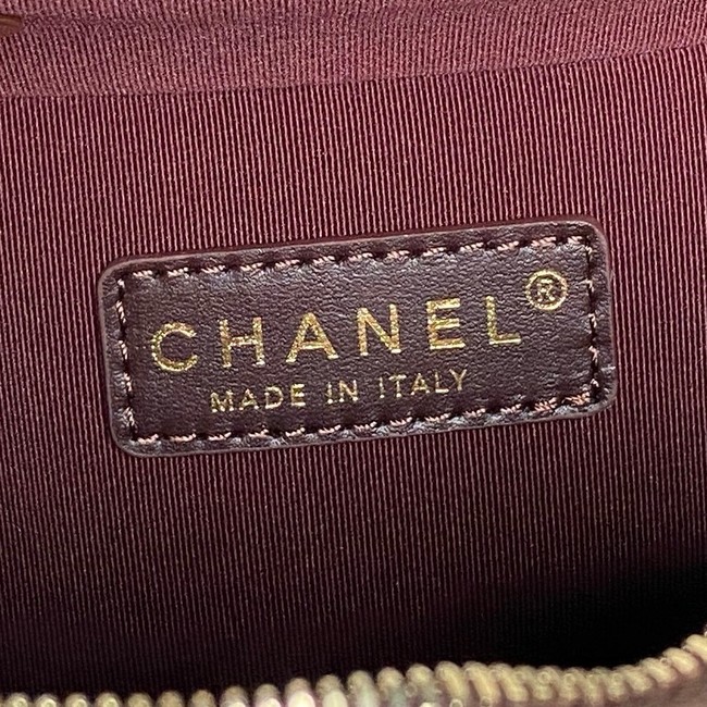 Chanel Mini Bowling Bag AS5572 Dark Brown
