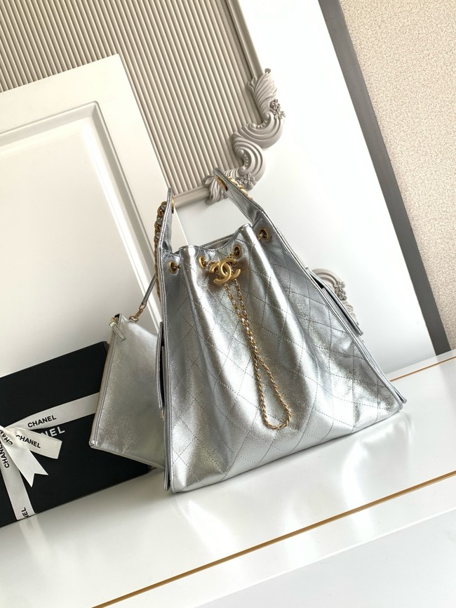 CHANEL 25 Medium Handbag AS5311 Silvery