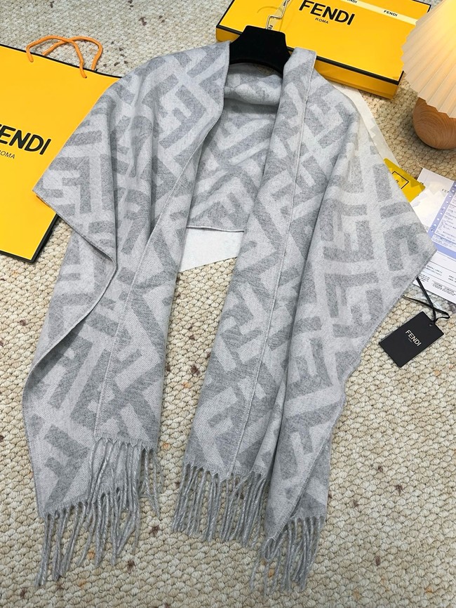 Fendi FF classic pattern cashmere scarf XT260