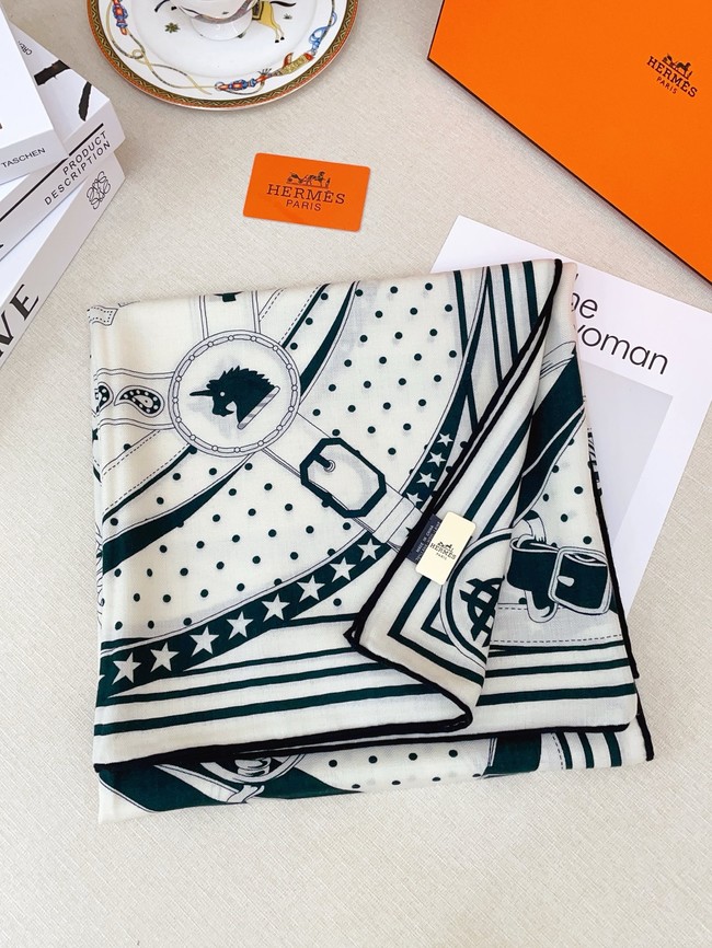 Hermes Square Scarf Silk Jacquard XT274