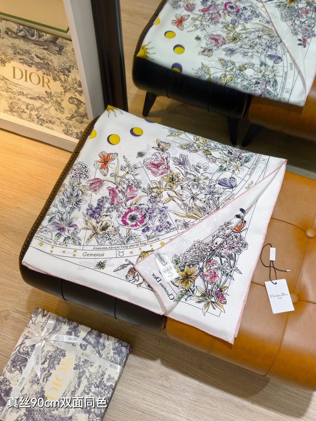 Dior Silk Twill Square Scarf KY073