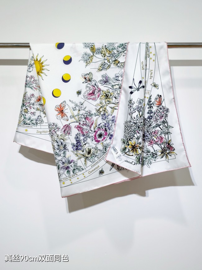 Dior Silk Twill Square Scarf KY073