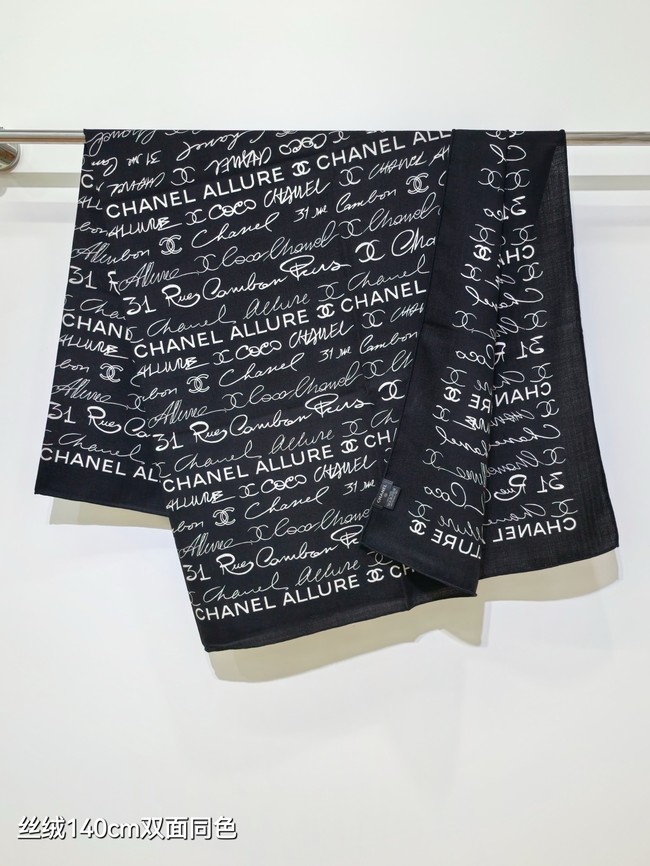 Chanel Shawl Cashmere and Silk Jacquard KY103