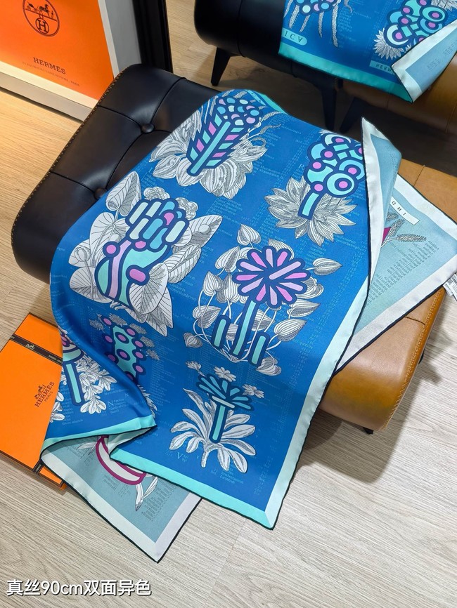 Hermes 90 Square Scarf Silk Twill KY159