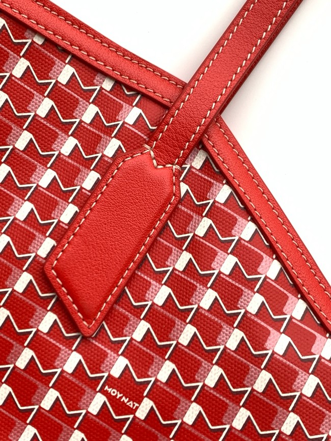 Goyard Calfskin Leather Tote Bag 3365 red