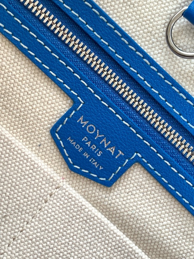 Goyard Calfskin Leather Tote Bag GM 3365 blue