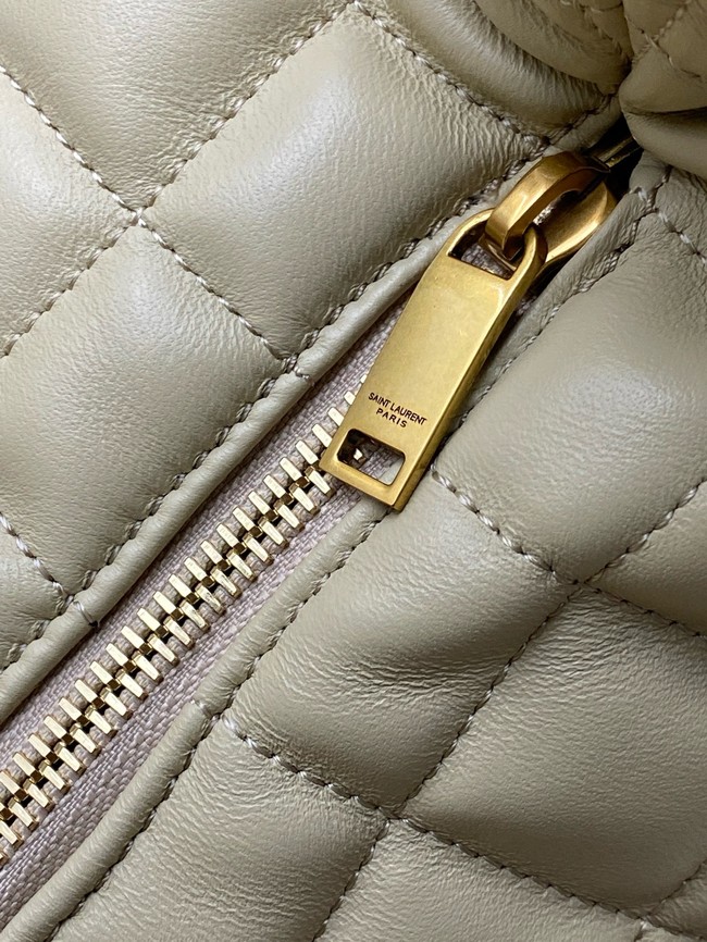 Yves Saint Laurent ICARE hobo in quilted nappa 858160 BLANC VINTAGE