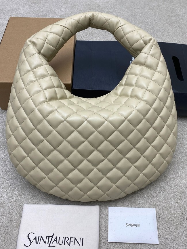 Yves Saint Laurent ICARE hobo in quilted nappa 858160 BLANC VINTAGE