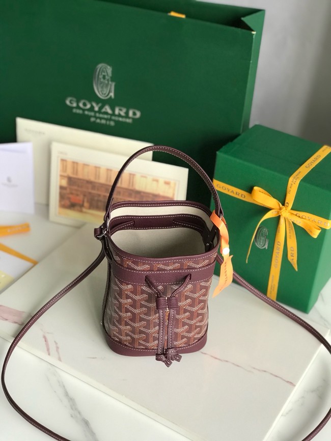 Goyard petit flot drawstring Bag MINI 20251 burgundy