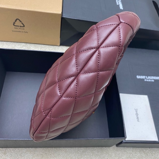 Saint Laurent ICARINO in quilted nappa 851689 ROUGE CABERNET