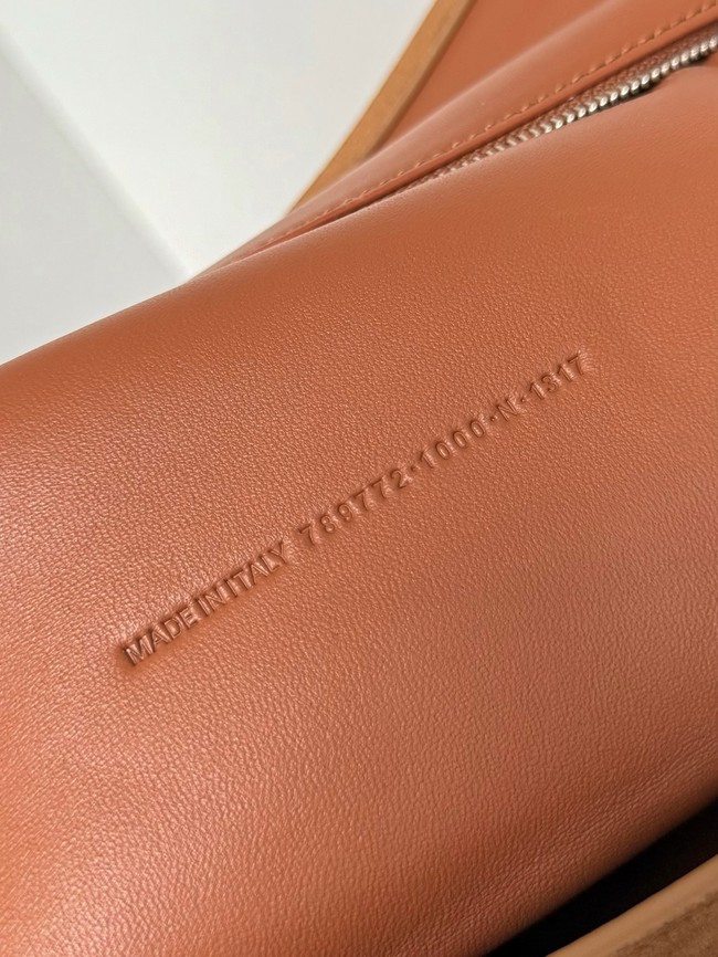 Balenciaga Rodeo Handbag Large suede calfskin 795458 tan