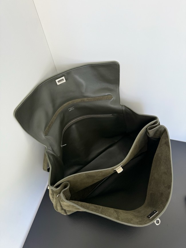 Balenciaga Rodeo Handbag Large suede calfskin 795459 green