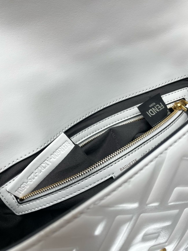 Fendi Baguette Mini Bag 8BS017 white