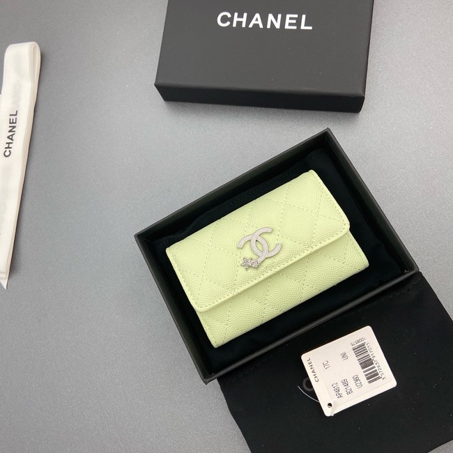 Chanel Flap Card Holder AP4812 Light green