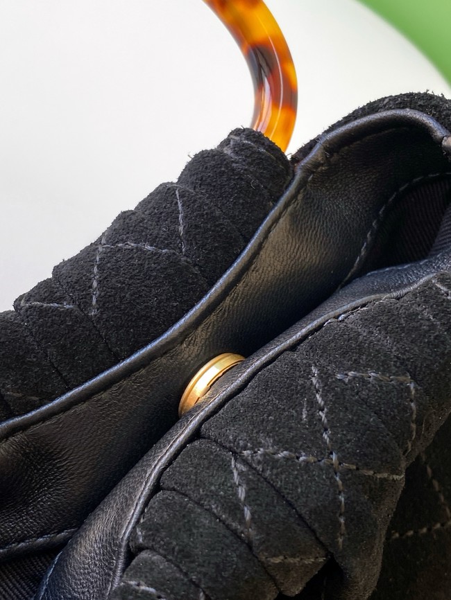 CHANEL mini Hobo Bag Suede AS4981 black