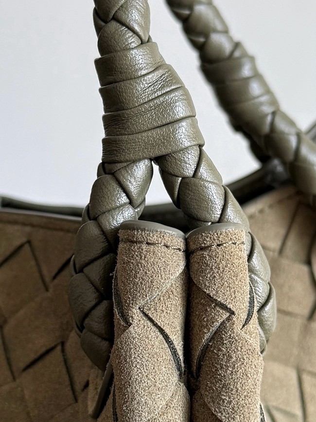 Bottega Veneta Parachute suede 826212 Pinecone& Brass finish