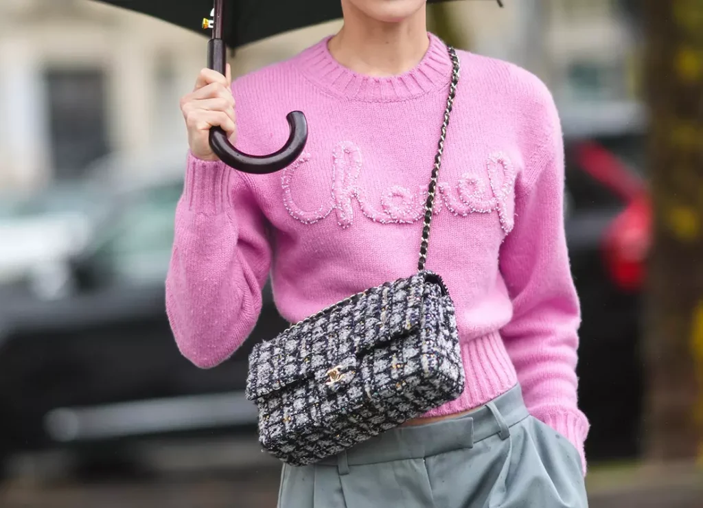 chanel tweed bag dupe