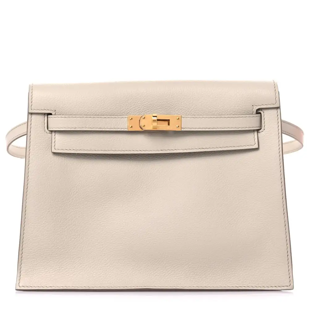 Hermes Kelly Danse II Belt Bag in Evercolor Beton