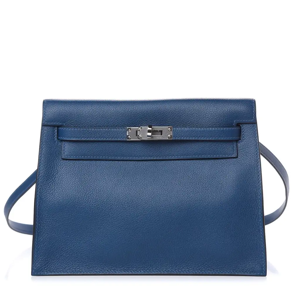 Hermes Kelly Danse II Belt Bag in Evercolor Deep Bleu