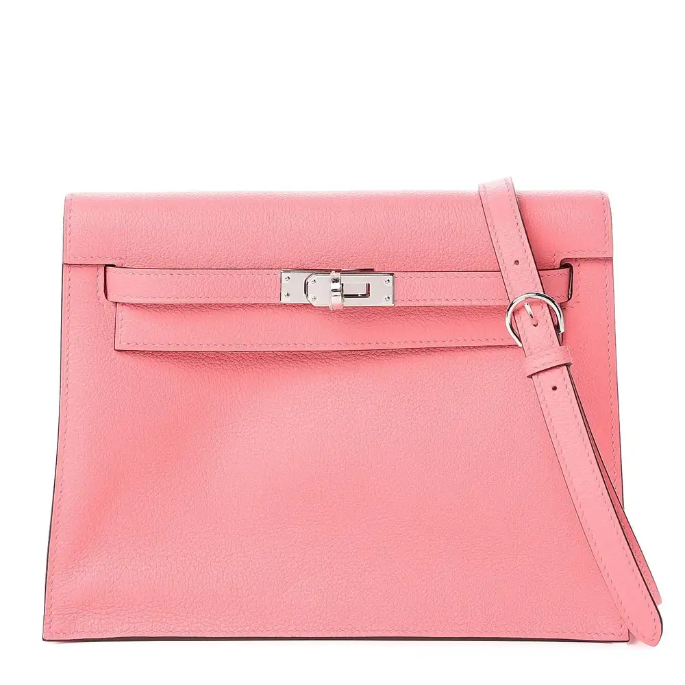 Hermes Kelly Danse II Belt Bag in EvercolorRose Ete