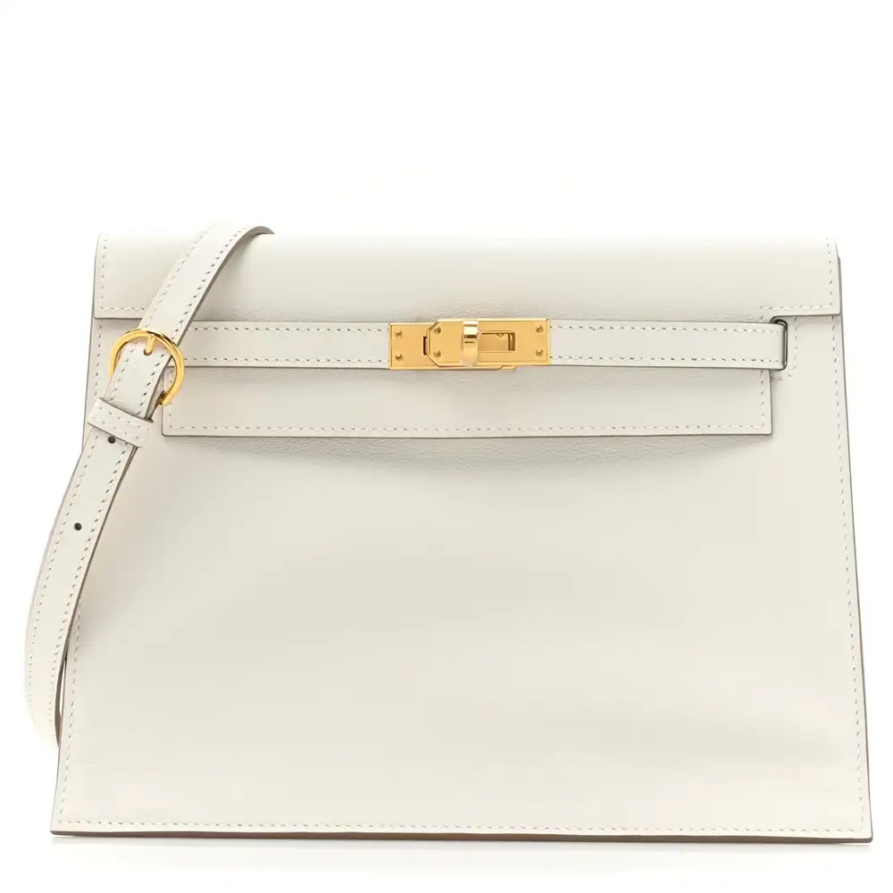 Hermes Kelly Danse II Belt Bag in Swift Gris Pale