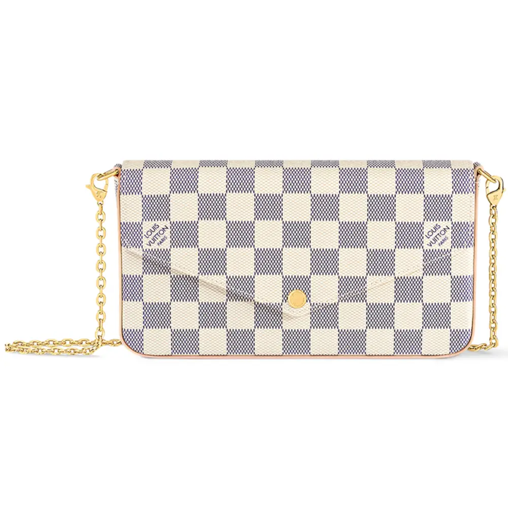 Louis Vuitton Félicie Pochette Damier Azure Canvas