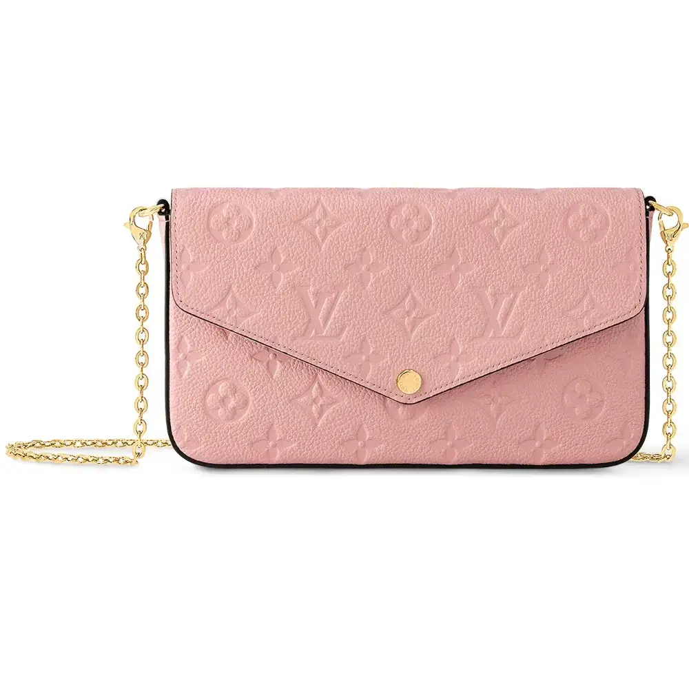 Louis Vuitton Félicie Pochette Monogram Empreinte Rose Poudre
