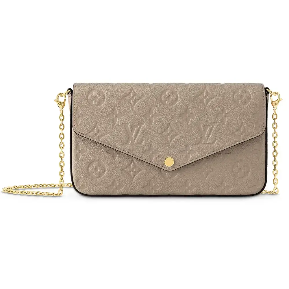 Louis Vuitton Félicie Pochette Monogram Empreinte Tourterelle