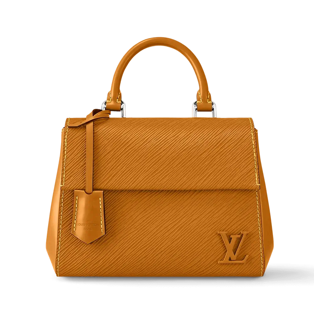 Louis vuitton cluny mini epi leather handbags Gold Miel