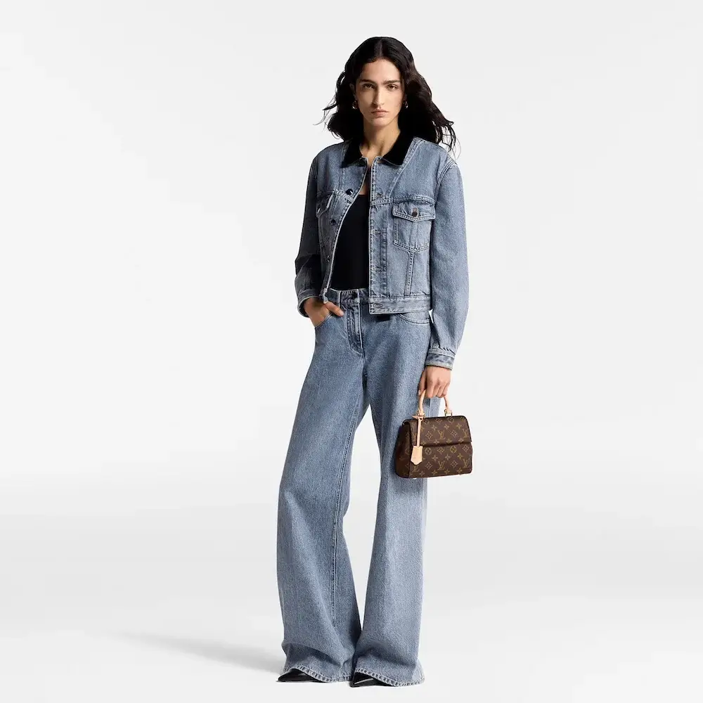 Louis vuitton cluny mini monogram canvas handbags Model shots