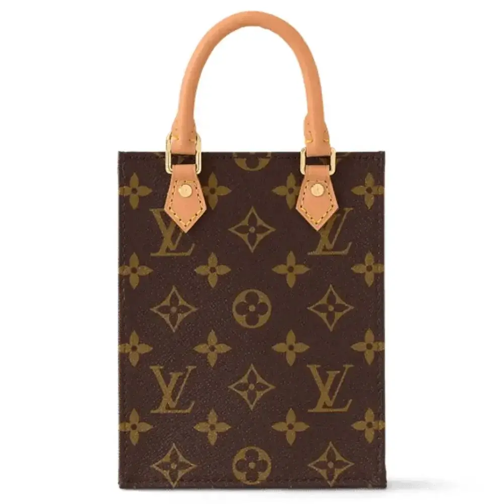 Louis Vuitton Petit Sac Plat Bag Monogram canvas