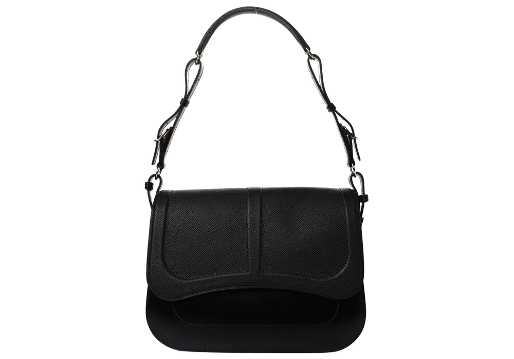Hermes Harnais Bag in Box Taurillon Clemence Black Front image