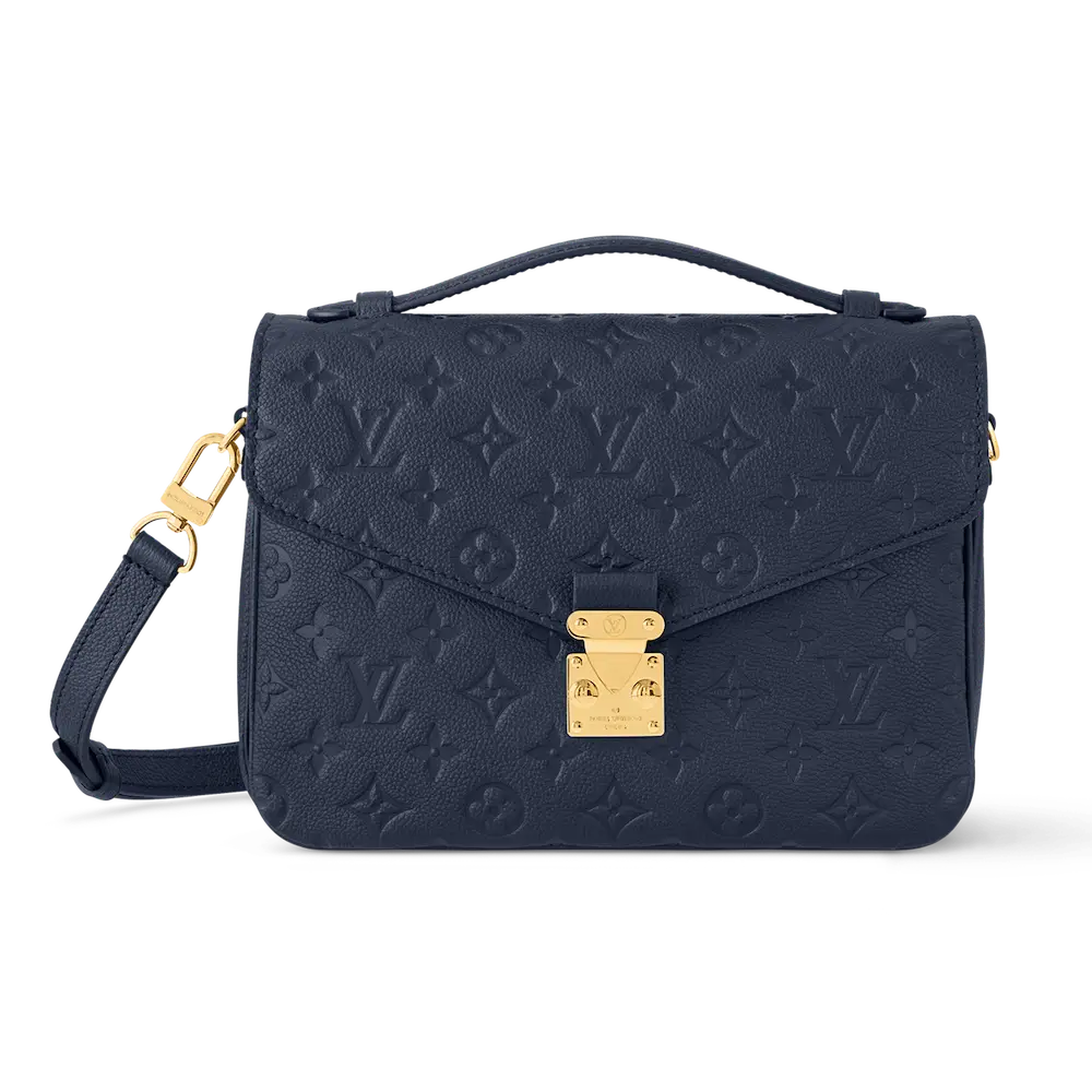Louis Vuitton Pochette Metis Bag in Monogram Empreinte Navy Blue 2