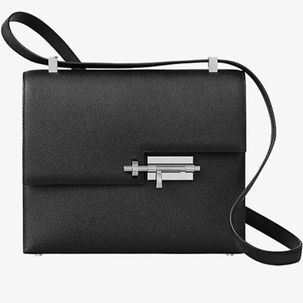 Hermes Verrou 21 Bag in Epsom Black