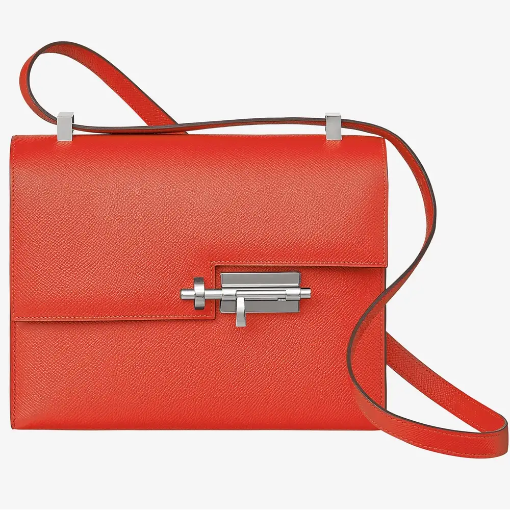 Hermes Verrou 21 Bag in Epsom Capucine