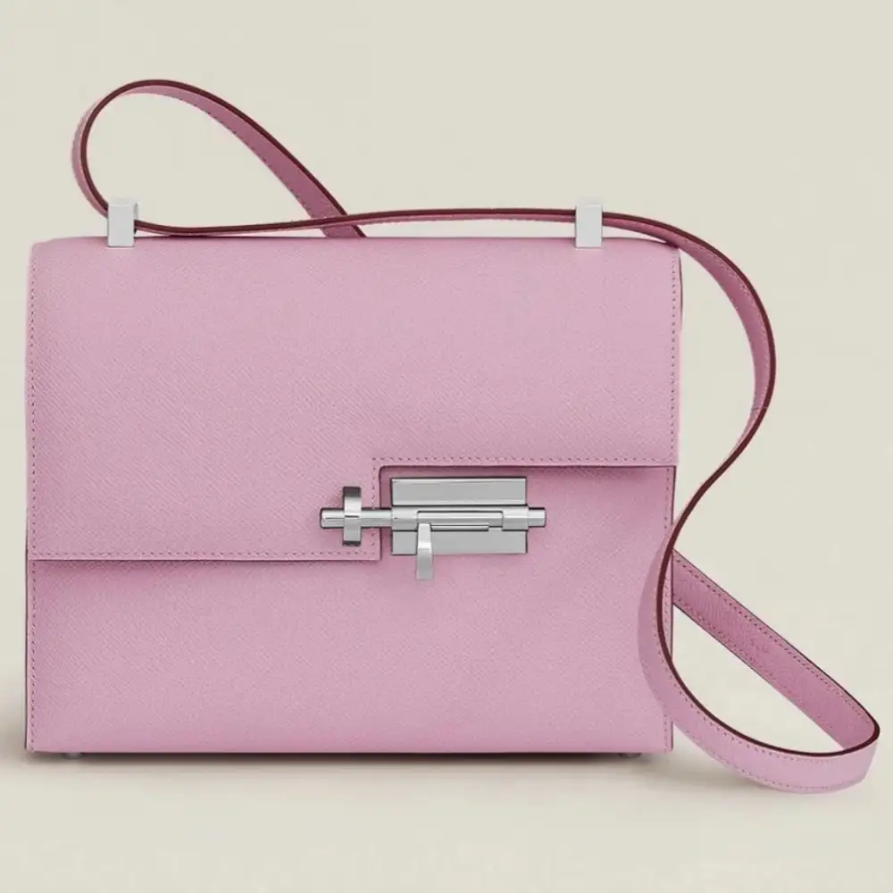 Hermes Verrou 21 Bag in Epsom Mauve Sylvestre Epsom