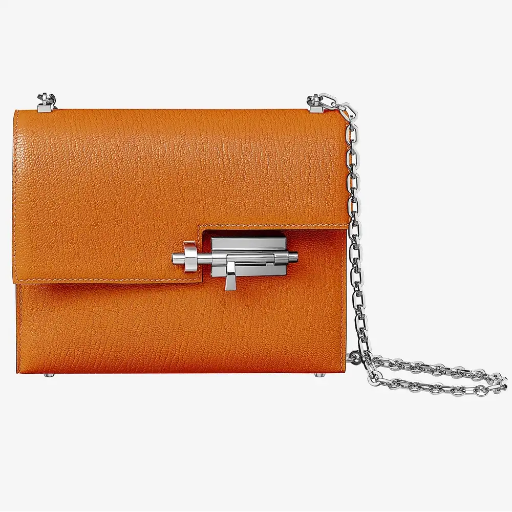 Hermes Verrou Chaine Mini Bag in Mysore goatskin Abricot